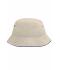 Bambino Fisherman Piping Hat for Kids Natural/navy 7580