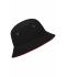 Bambino Fisherman Piping Hat for Kids Black/red 7580