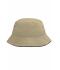 Bambino Fisherman Piping Hat for Kids Khaki/black 7580