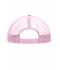 Bambino 5 Panel Polyester Mesh Cap for Kids White/baby-pink 7623