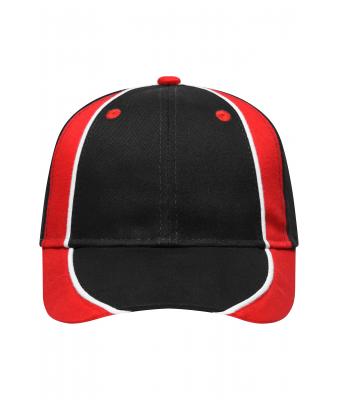 Unisex Club Cap Black/red/white 7654