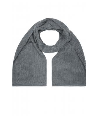 Unisex Knitted Scarf Dark-grey-melange 7676