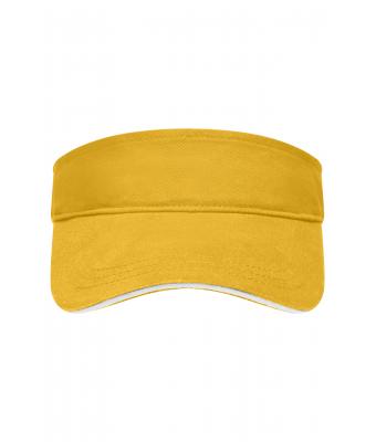 Unisex Sandwich Sunvisor Gold-yellow/white 7699