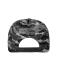 Unisex 6 Panel Camouflage Cap Grey/black 8688