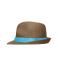 Unisexe Chapeau en papier Marron/turquoise 8021