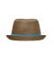 Unisexe Chapeau en papier Marron/turquoise 8021