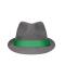 Unisexe Chapeau en papier Gris/vert 8021