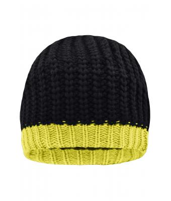 Unisex Wintersport Hat Black/acid-yellow 8433