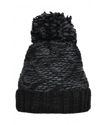 Unisex Highloft Fleece Hat Dark-grey/black 8435