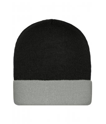Unisex Knitted Cap Black/grey 7805