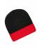 Unisex Knitted Cap Black/red 7805