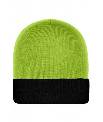 Unisex Knitted Cap Lime-green/black 7805