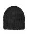 Unisex Casual Outsized Crocheted Cap Black 7886